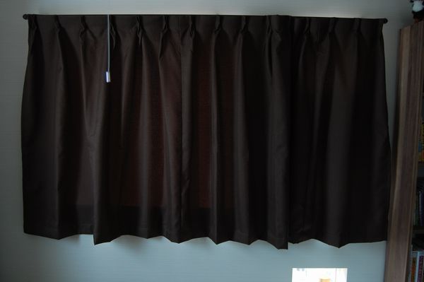 無印良品 オーダーカーテンをつけてみた