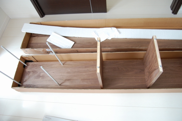 無印良品スタッキングシェルフ組み立て