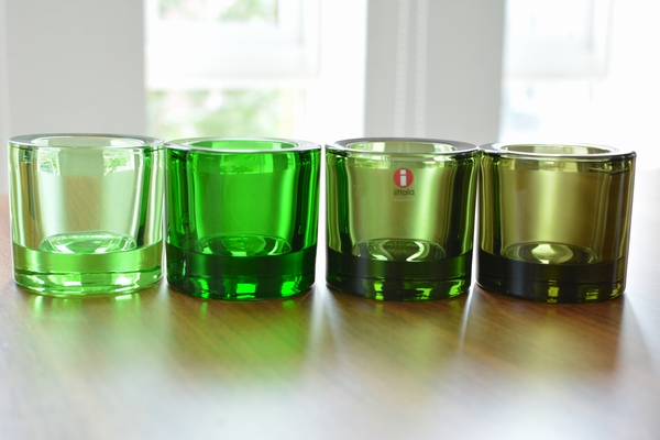 イッタラ　kivi　フォレストグリーンとグリーン系比較