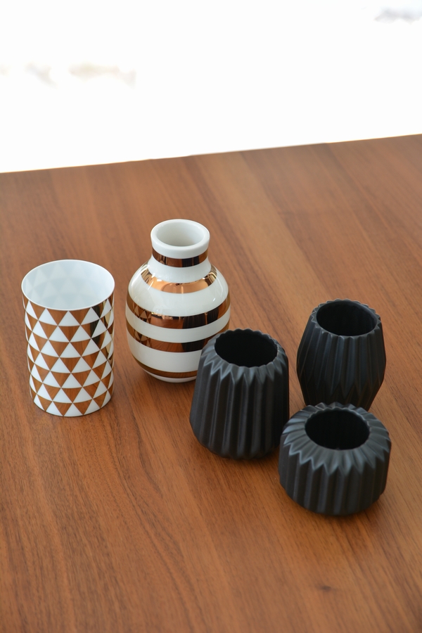 Bloomingville 三角柄 ゴールドのキャンドルホルダー Bloomingville 三角柄 ゴールドのキャンドルホルダー