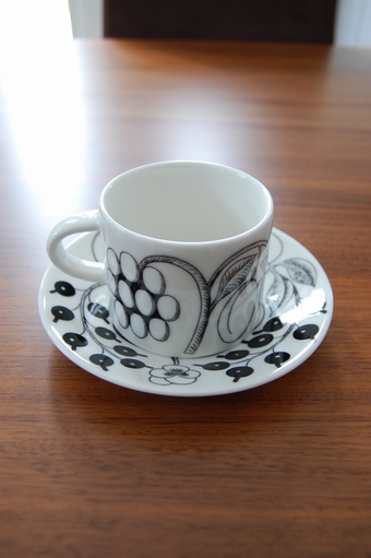 ブラックパラティッシ コーヒーカップ&ソーサー