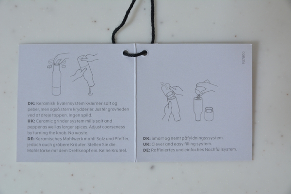 menu ボトルグラインダー　説明書