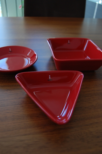 ミニサーブセット レッド 並べて