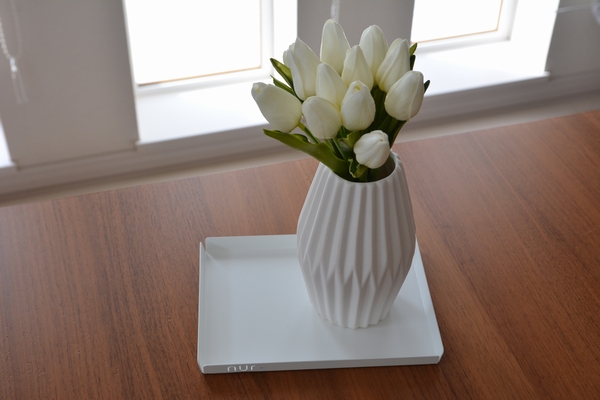 Nur Designと白いチューリップ