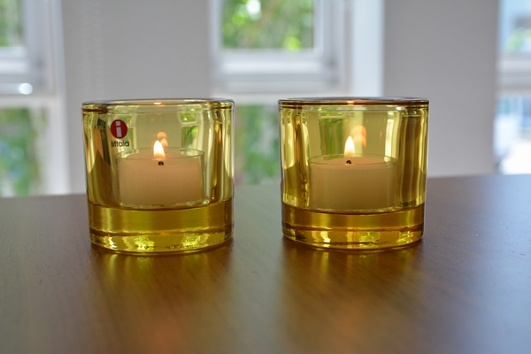 イッタラ　kivi　レモンにキャンドルを灯してみます